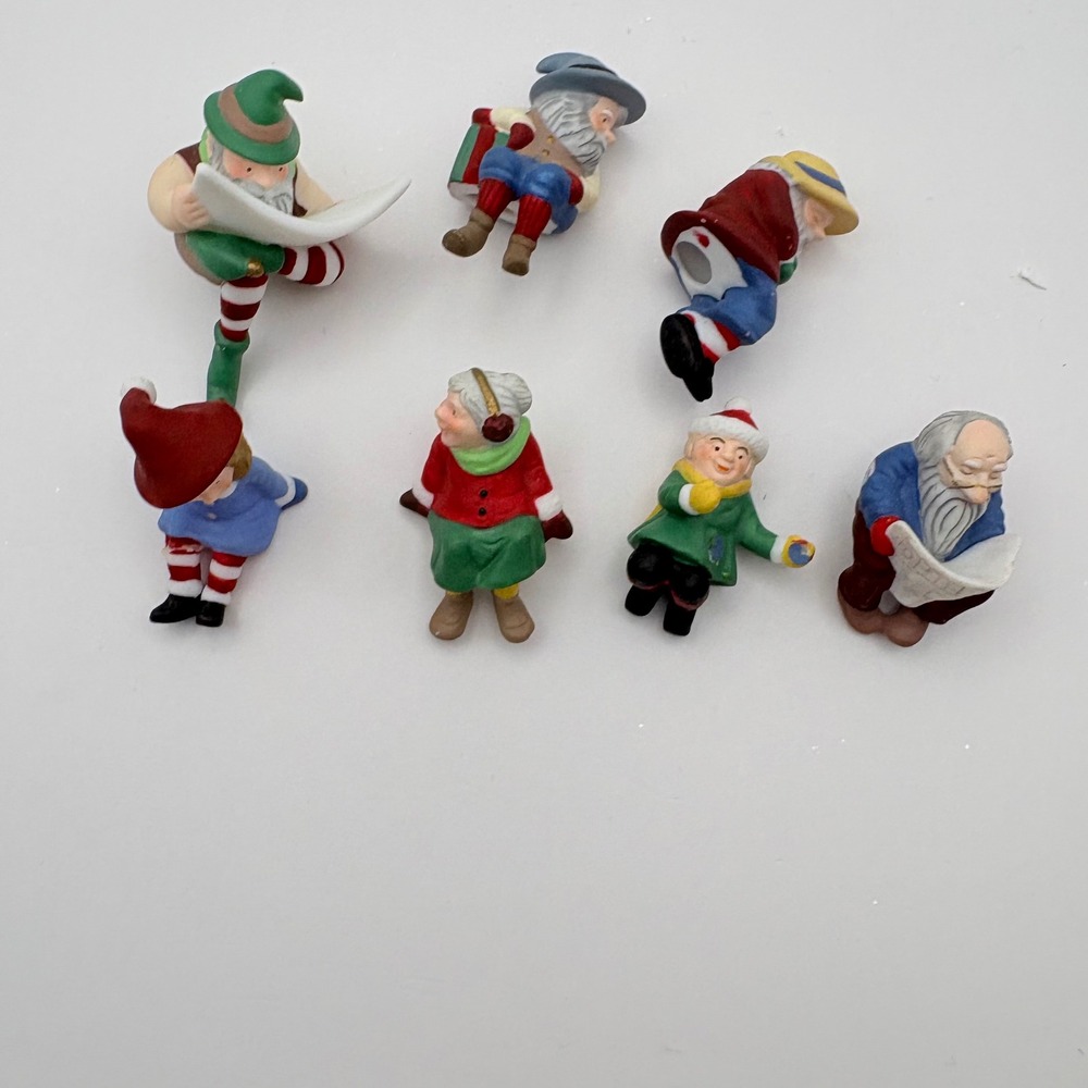 Department 56 Have A Seat Elves Multicolor Set of 6 North Pole Series 56437 - Picture 1 of 4